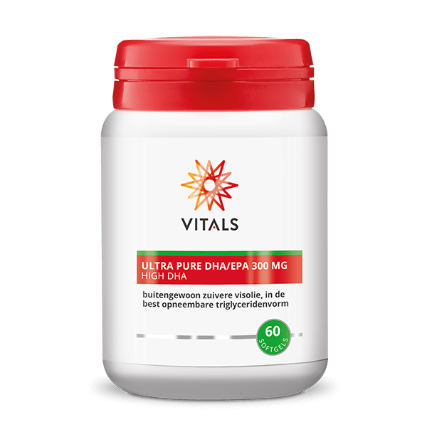 Vitals – Ultra Pure DHA/EPA 300 mg – buitengewoon zuivere visolie, in de best opneembare triglyceridenvorm