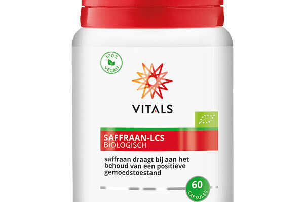 Vitals – Saffraan-LCS – Biologisch – 60 Capsules – draagt bij aan het behoud van een positieve gemoedstoestand