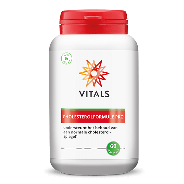 Vitals – Cholesterolformule pro – 60 tabletten – ondersteunt het behoud van een normale cholesterolspiegel