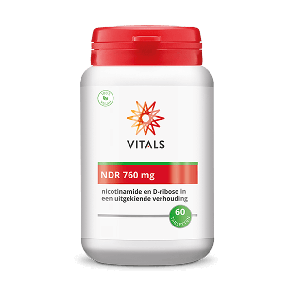 Vitals NDR 760mg – 60 Tabletten – Nicotinamide en D-ribose in een uitgekiende verhouding